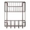 mDesign Wide Wall Mount Mail Organizer for Entryway Storage, Key Rack